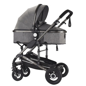 baby luxury - stroller high landview 3 in 1 baby stroller  portable baby pushchair baby pram  baby comfort for newborn