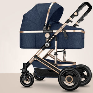 baby luxury - stroller high landview 3 in 1 baby stroller  portable baby pushchair baby pram  baby comfort for newborn