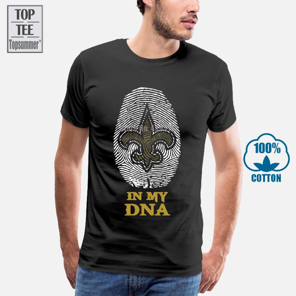 new orleans - in my dna - saints crescent - nola men/women tshirt