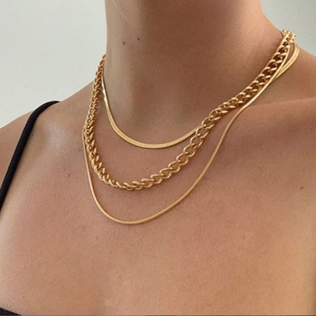 17km new multilayer cross gold pendant necklaces for women punk letter choker necklace 2020 fashion words jewelry party gift cs51946