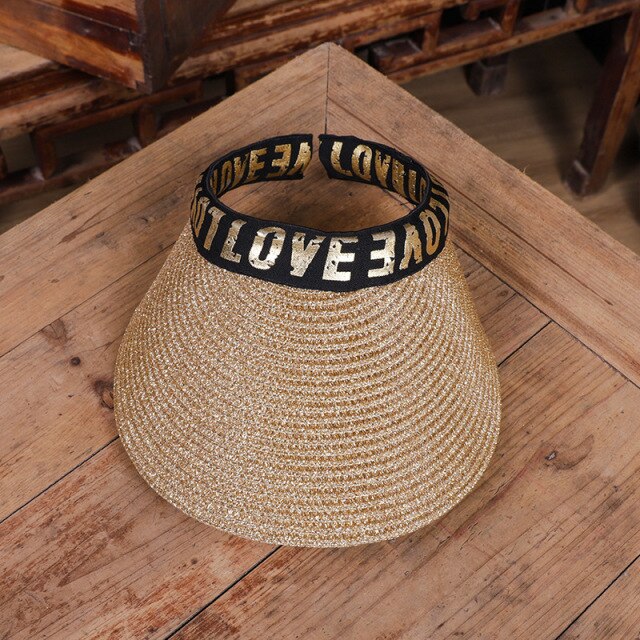 straw sun hats empty top hat suncreen empty top hat  shade cap outdoor sports net cap summer breathable fashion empty top hat 8