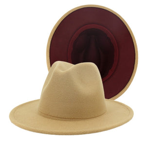 fedora - jazzy hat - mixed colors. statement hat pretty popular