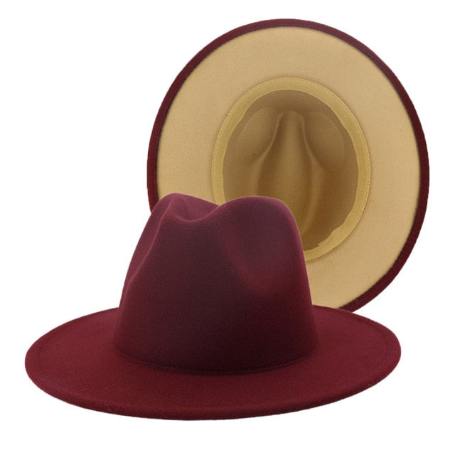 fedora - jazzy hat - mixed colors. statement hat pretty popular