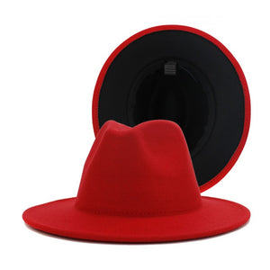 fedora - jazzy hat - mixed colors. statement hat pretty popular