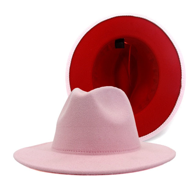 fedora - jazzy hat - mixed colors. statement hat pretty popular