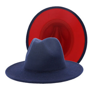 fedora - jazzy hat - mixed colors. statement hat pretty popular