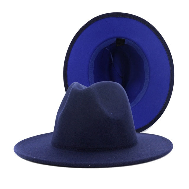 fedora - jazzy hat - mixed colors. statement hat pretty popular