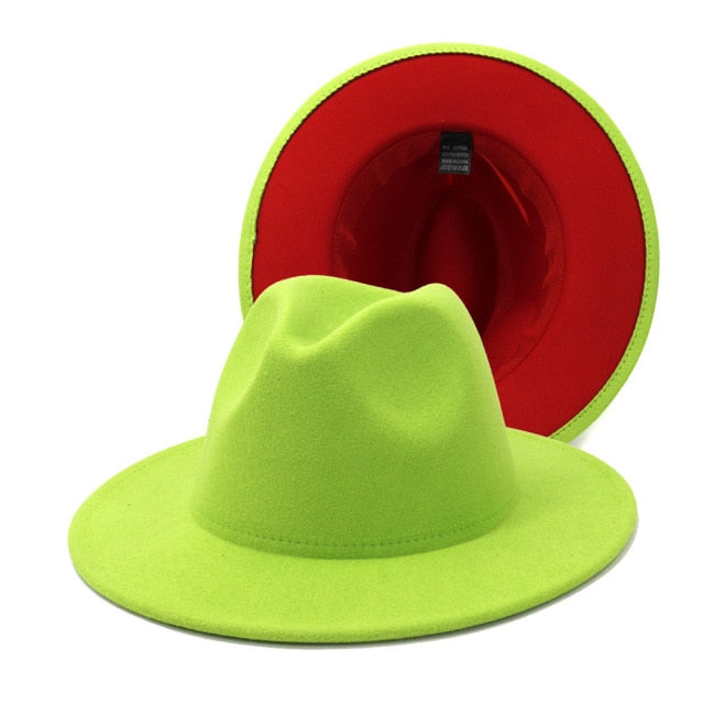 fedora - jazzy hat - mixed colors. statement hat pretty popular