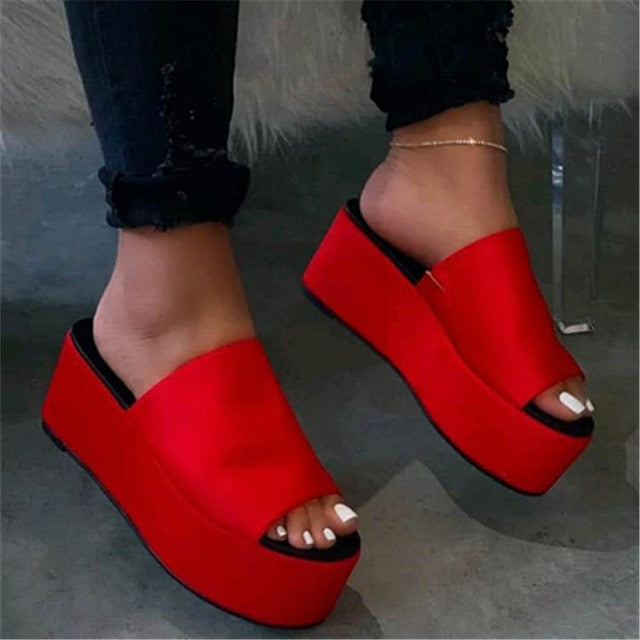 platform summer - sandals women wedges shoes pumps high heels sandals flip flop chaussures femme platform sandals sandalia feminina new