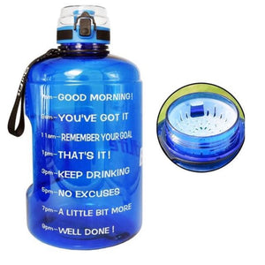 goal jugs! get fit 128oz 73oz 43oz sport big gallon drink water bottle with filter net bpa free