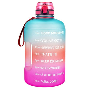 goal jugs! get fit 128oz 73oz 43oz sport big gallon drink water bottle with filter net bpa free