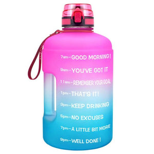 goal jugs! get fit 128oz 73oz 43oz sport big gallon drink water bottle with filter net bpa free