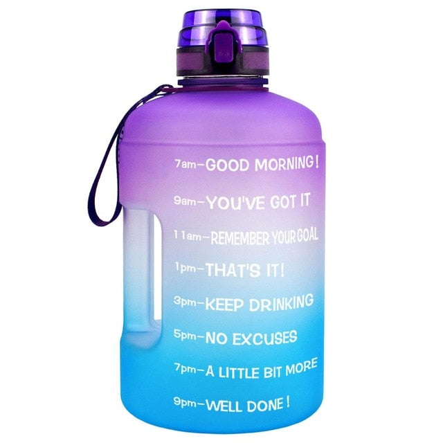 goal jugs! get fit 128oz 73oz 43oz sport big gallon drink water bottle with filter net bpa free