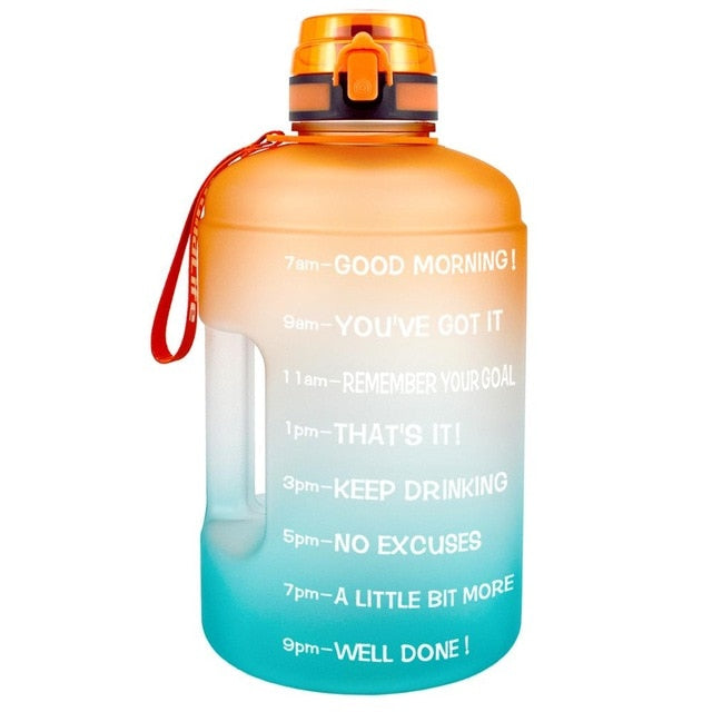 goal jugs! get fit 128oz 73oz 43oz sport big gallon drink water bottle with filter net bpa free