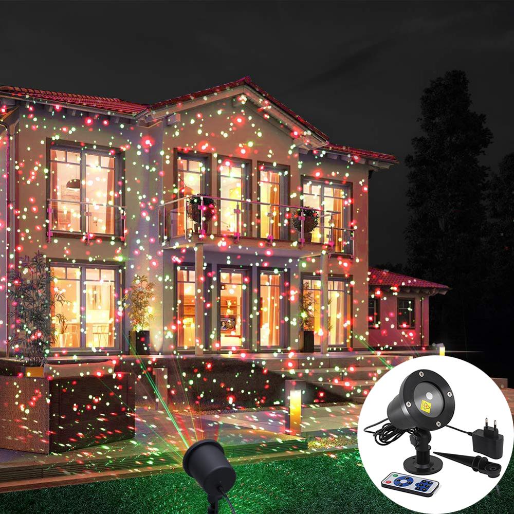 moving full sky star laser projector landscape lighting red&green christmas party led stage light outdoor garden lawn laser lamp