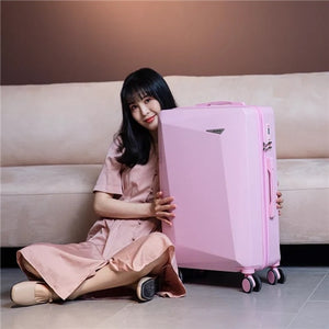 travel more - rolling retro suitcase - luxury travel luggage - pretty & popular!