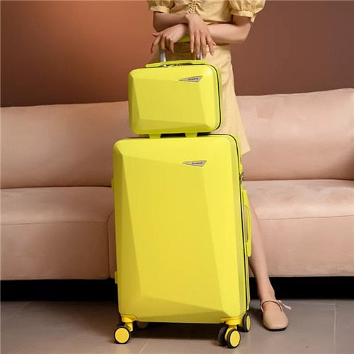 travel more - rolling retro suitcase - luxury travel luggage - pretty & popular!