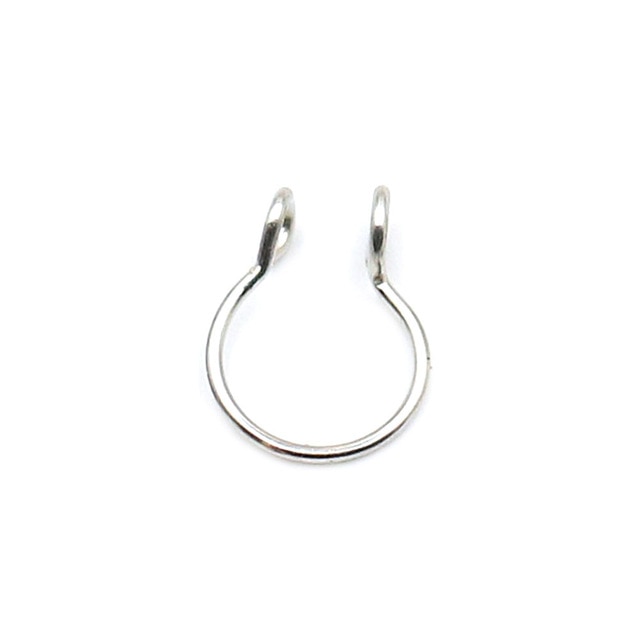 nose rings - 1pcs u shaped nose ring hoop septum rings jewelry  stainless steel nose piercing fake piercing oreja pircing jewelry style 2-silver