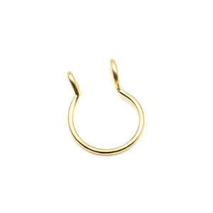 nose rings - 1pcs u shaped nose ring hoop septum rings jewelry  stainless steel nose piercing fake piercing oreja pircing jewelry style 2-gold