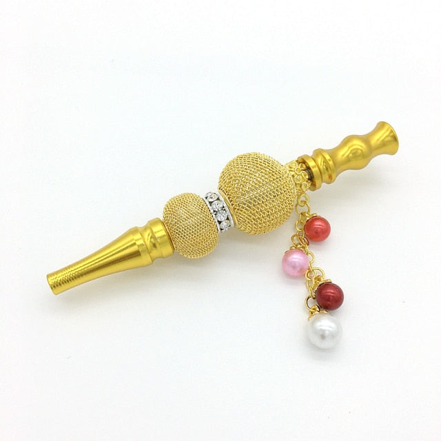 hookahbling mouth piece - accessories/holder gold