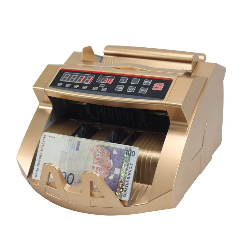 gold money machine - uv mg auto money/bill counter detector -  usd/euro/gbp xd-2108