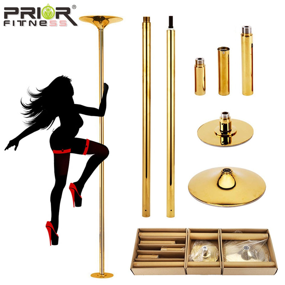 golden girl pole - stripper pole 45mm static spinning erotic dancer pole removable exercise