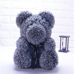 the love bears - 40cm & 25cm bear of roses with or without box! teddy bear valentine mothers day gift