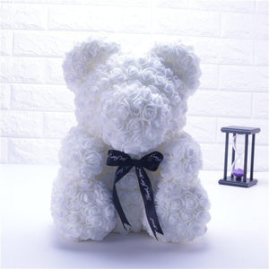 the love bears - 40cm & 25cm bear of roses with or without box! teddy bear valentine mothers day gift