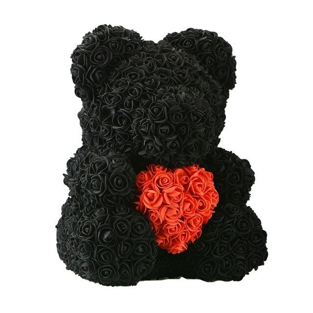 the love bears - 40cm & 25cm bear of roses with or without box! teddy bear valentine mothers day gift