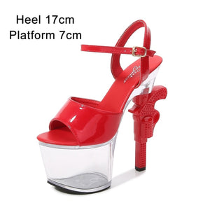 pistolheel - pretty professional dancer shoes -