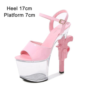 pistolheel - pretty professional dancer shoes -