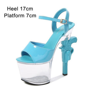 pistolheel - pretty professional dancer shoes -