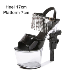 pistolheel - pretty professional dancer shoes -