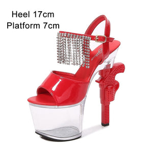 pistolheel - pretty professional dancer shoes -