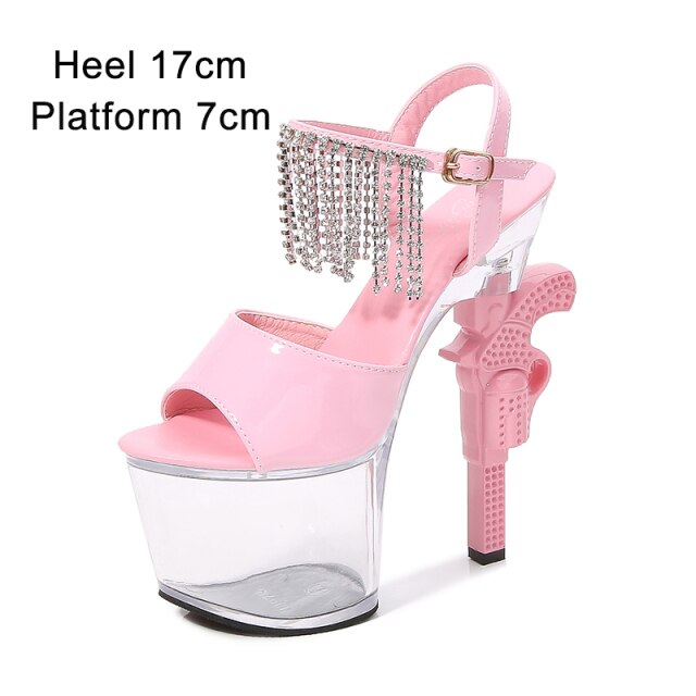 pistolheel - pretty professional dancer shoes -