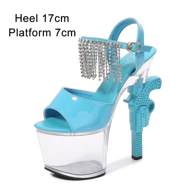 pistolheel - pretty professional dancer shoes -