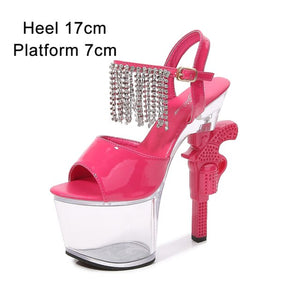 pistolheel - pretty professional dancer shoes -