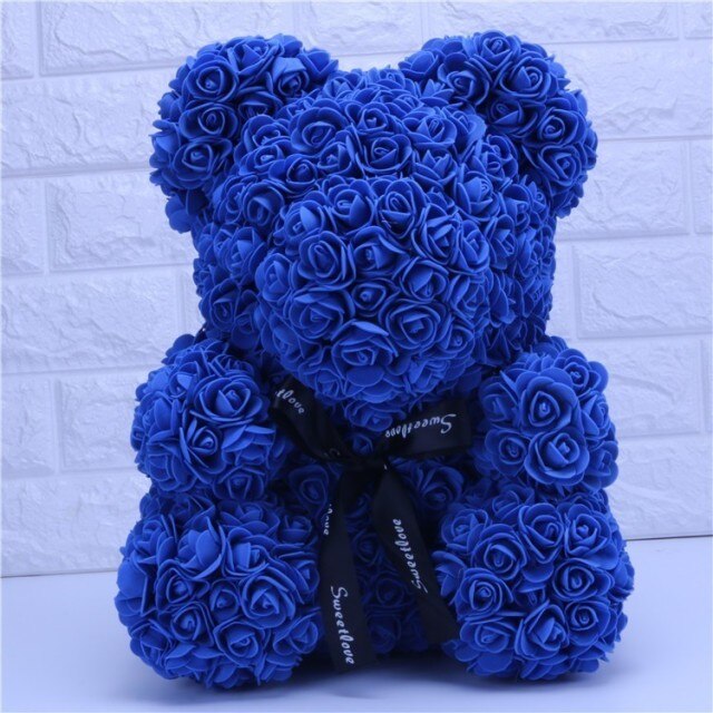 the love bears - 40cm & 25cm bear of roses with or without box! teddy bear valentine mothers day gift