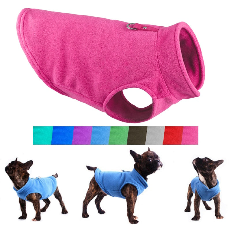 puppy fleece - pet dog clothes puppy clothing french bulldog coat pug costumes jacket for small dogs chihuahua vest hondenkleding