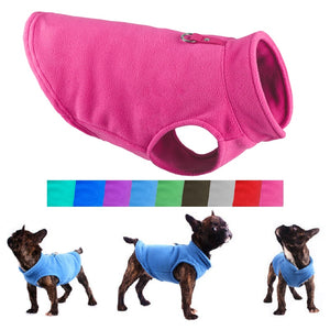 puppy fleece - pet dog clothes puppy clothing french bulldog coat pug costumes jacket for small dogs chihuahua vest hondenkleding