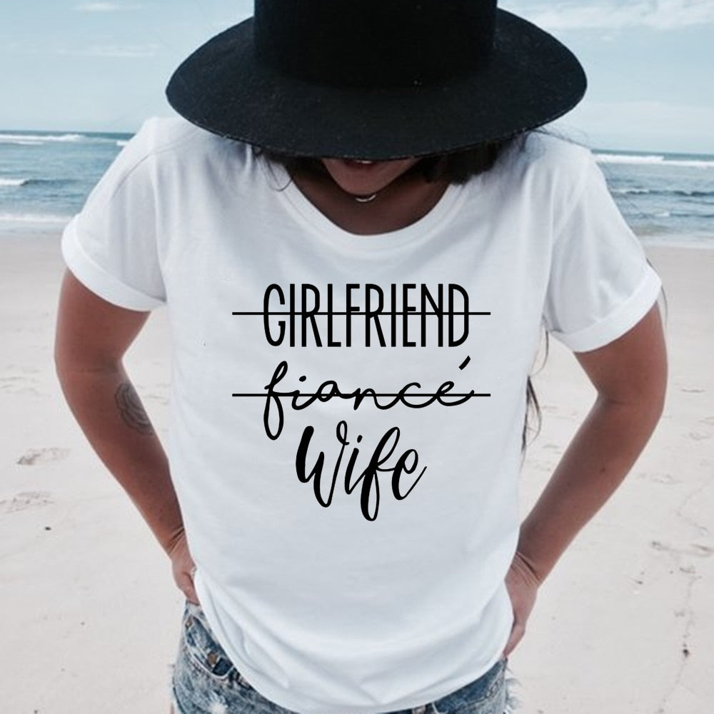 girlfriend fiance wife- t-shirt future mrs tee engagement fiance  bachelorette party top casual