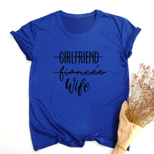 girlfriend fiance wife- t-shirt future mrs tee engagement fiance  bachelorette party top casual