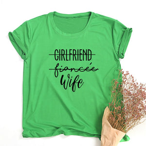 girlfriend fiance wife- t-shirt future mrs tee engagement fiance  bachelorette party top casual