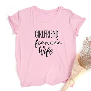 girlfriend fiance wife- t-shirt future mrs tee engagement fiance  bachelorette party top casual