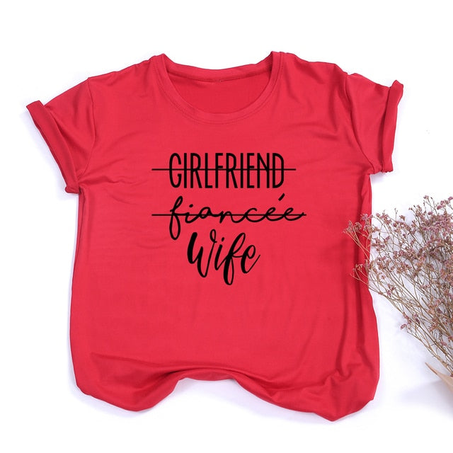 girlfriend fiance wife- t-shirt future mrs tee engagement fiance  bachelorette party top casual