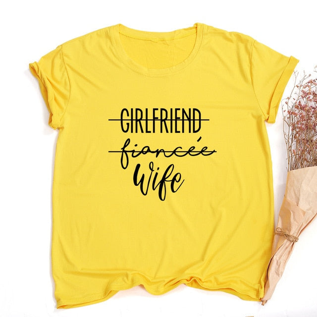 girlfriend fiance wife- t-shirt future mrs tee engagement fiance  bachelorette party top casual