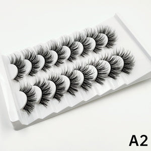 xclusive lashes - 7 pairs faux mink eyelashes 25mm lashes fluffy messy 3d mink lashes wholesale, 8 pairs natural false eyelashes extension