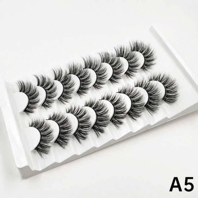 xclusive lashes - 7 pairs faux mink eyelashes 25mm lashes fluffy messy 3d mink lashes wholesale, 8 pairs natural false eyelashes extension