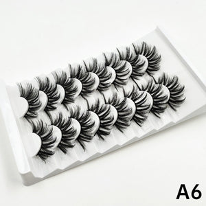 xclusive lashes - 7 pairs faux mink eyelashes 25mm lashes fluffy messy 3d mink lashes wholesale, 8 pairs natural false eyelashes extension