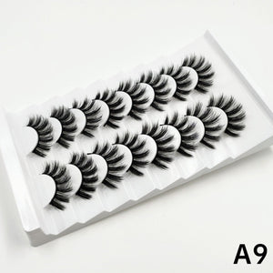 xclusive lashes - 7 pairs faux mink eyelashes 25mm lashes fluffy messy 3d mink lashes wholesale, 8 pairs natural false eyelashes extension